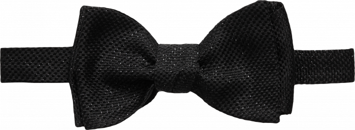 Eton - Black Silk Bow Tie, Self Tied - Black