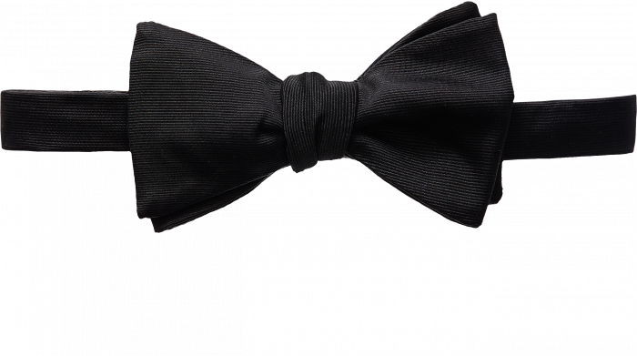 Eton - Black Bow Tie, Ready Tied - Preto