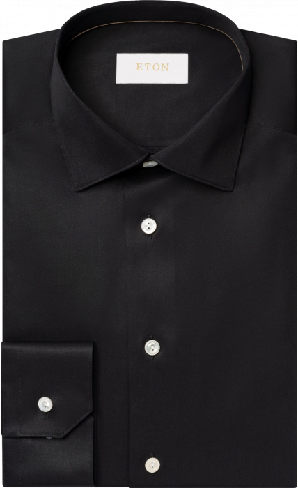 Eton - Solid Elevated Shirt - Slim Fit - Preto