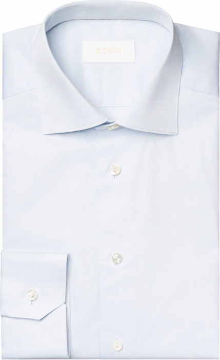 Eton - Solid Elevated Shirt - Slim Fit - Azul claro