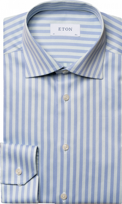 Eton - Bengal Striped Business Shirt, Contemporay Fit - Blue