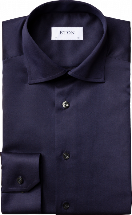 Eton - Signature Twill, Contemporary Fit, Cut Away - Lila