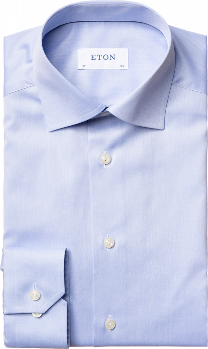 Eton - Light Blue Business Shirt, Super Slim Fit - Azul claro