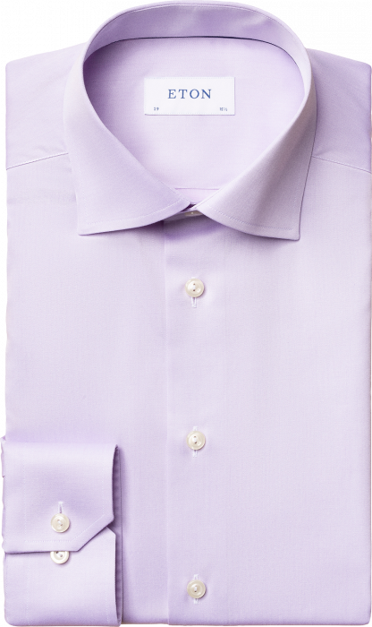 Eton - Signature Twill, Contemporary Fit, Cut Away - Purple