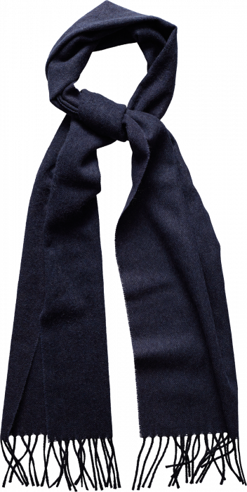 Eton - Wool Scarf - Dark blue
