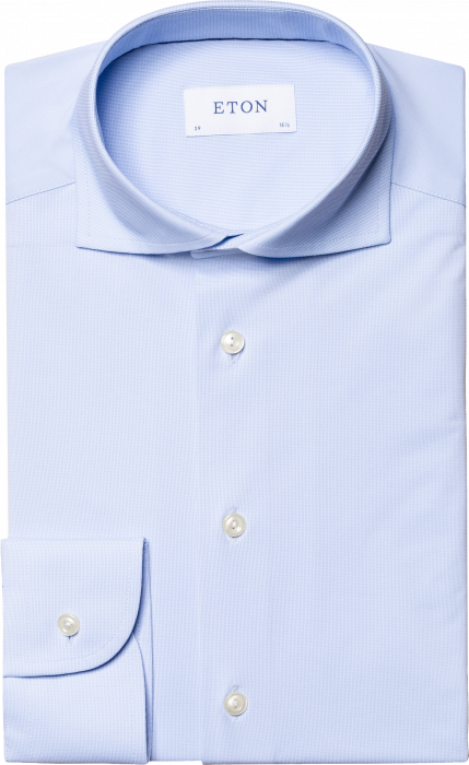 Eton - Two-Way Stretch Business Shirt, Contemporary Fit - Skye Blue
